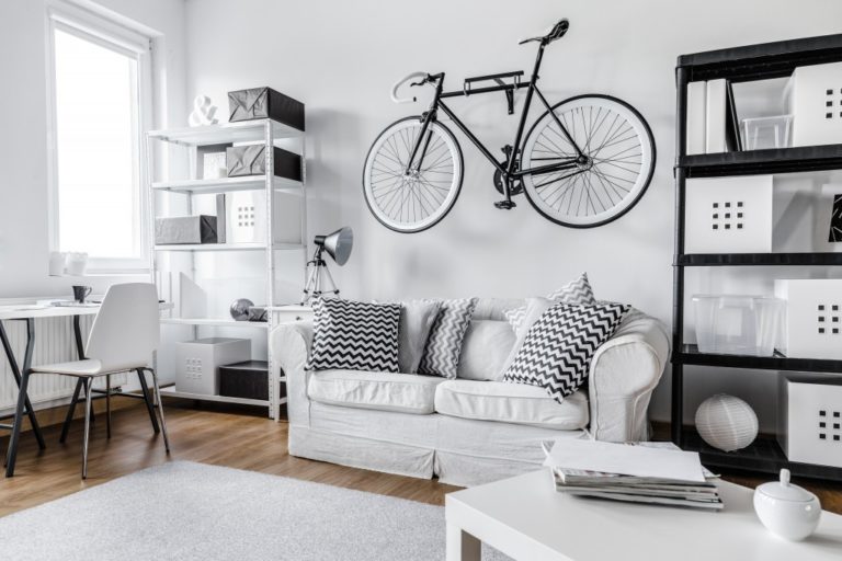 white themed men's bedroom