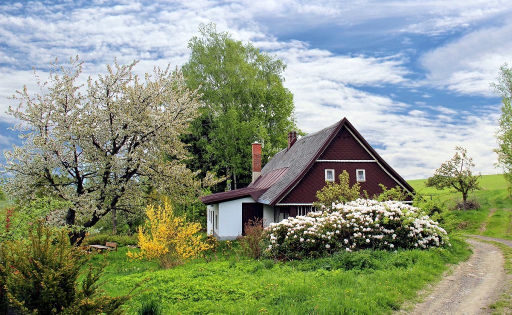 exterior of a small cabin