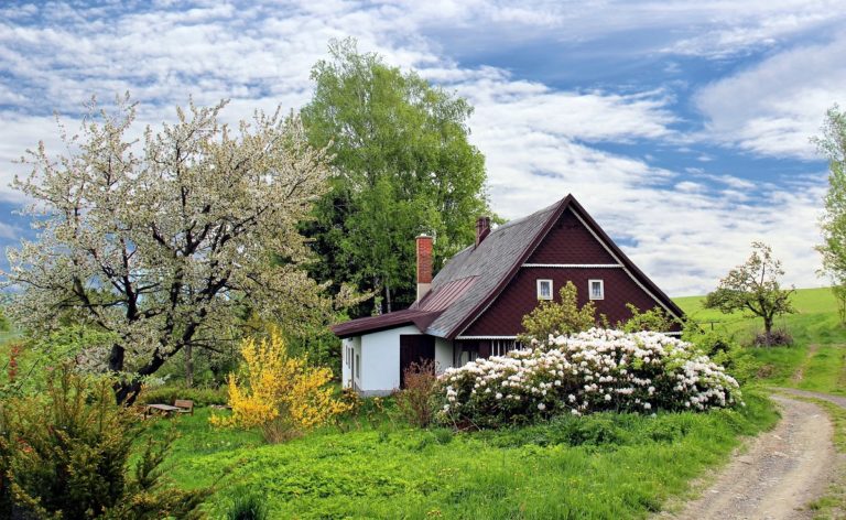 exterior of a small cabin