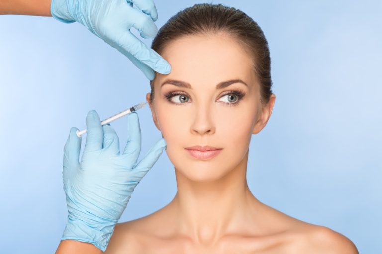 woman receiving an injection